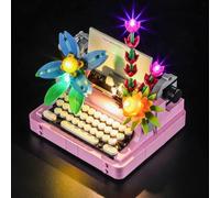 GEAMENT Jeu De Lumières Compatible avec Lego La Machine à écrire avec des Fleurs (Typewriter with Flowers) Creator 31169 (Modèle de Bloc Non Inclus)