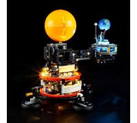 GEAMENT Jeu De Lumières Compatible avec Lego La planète Terre et la Lune en orbite - Kit D'éclairage LED pour Technic 42179 (Modèle de Bloc Non Inclus)