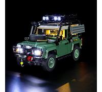 GEAMENT Jeu De Lumières Compatible avec Lego Land Rover Classic Defender 90 - Kit D'éclairage LED pour Icons 10317 (Modèle de Bloc Non Inclus)