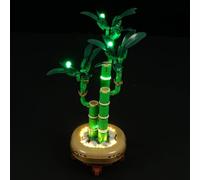 GEAMENT Jeu De Lumières Compatible avec Lego Le Bambou de la Chance (Lucky Bamboo) Botanical Collection 10344 (Modèle de Bloc Non Inclus)