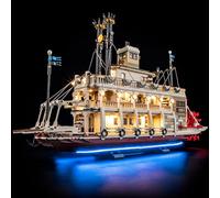 GEAMENT Jeu De Lumières Compatible avec Lego Le Bateau à Vapeur du Mississippi (River Steamboat) Ideas 21356 (Modèle de Bloc Non Inclus)
