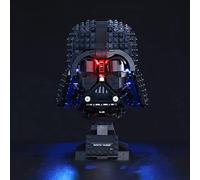 GEAMENT Jeu De Lumières Compatible avec Lego Le Casque de Dark Vador (Darth Vader Helmet) - Kit D'éclairage LED pour Star Wars 75304 (Modèle de Bloc Non Inclus)