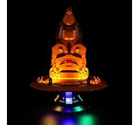 GEAMENT Jeu De Lumières Compatible avec Lego Le Choixpeau Magique Qui Parle (Talking Sorting Hat) - Kit D'éclairage LED pour 76429 (Modèle de Bloc Non Inclus)
