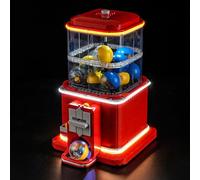 GEAMENT Jeu De Lumières Compatible avec Lego Le Distributeur de minifigurines (Minifigure Vending Machine) Ideas 21358 (Modèle de Bloc Non Inclus)