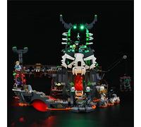GEAMENT Jeu De Lumières Compatible avec Lego Le Donjon du Sorcier au Crâne (Skull Sorcerer's Dungeons) - Kit D'éclairage LED pour Ninjago 71722 (Modèle de Bloc Non Inclus)