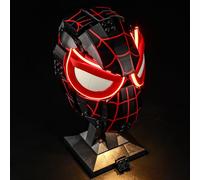 GEAMENT Jeu De Lumières Compatible avec Lego Le Masque de Miles Morales (Miles Morales' Mask) 76329 (Modèle de Bloc Non Inclus)