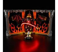 GEAMENT Jeu De Lumières Compatible avec Lego Le Seigneur des Anneaux Book Nook du Balrog Icons 10367 (Modèle de Bloc Non Inclus)