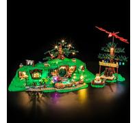 GEAMENT Jeu De Lumières Compatible avec Lego Le Seigneur des Anneaux : la Comté (The Shire) Icons 10354 (Modèle de Bloc Non Inclus)