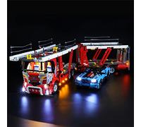 GEAMENT Jeu De Lumières Compatible avec Lego Le Transporteur de Voitures (Car Transporter) - Kit D'éclairage LED pour Technic 42098 (Modèle de Bloc Non Inclus)