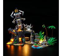 GEAMENT Jeu De Lumières Compatible avec Lego Le Village des Gardiens (The Keepers'Village) - Kit D'éclairage LED pour Ninjago 71747 (Modèle de Bloc Non Inclus)