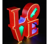 GEAMENT Jeu De Lumières Compatible avec Lego Love Art 31214 (Modèle de Bloc Non Inclus)