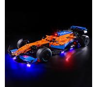 GEAMENT Jeu De Lumières Compatible avec Lego McLaren Formula 1 F1 - Kit D'éclairage LED pour Technic 42141 (Modèle de Bloc Non Inclus)