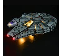 GEAMENT Jeu De Lumières Compatible avec Lego Millennium Falcon - Kit D'éclairage LED pour Star Wars 75105 (Modèle de Bloc Non Inclus)
