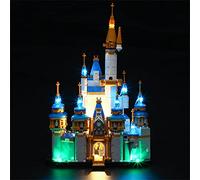 GEAMENT Jeu De Lumières Compatible avec Lego Mini Castle - Kit D'éclairage LED pour Disney 40478 (Modèle de Bloc Non Inclus)
