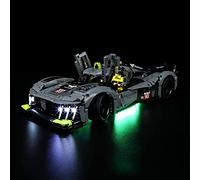 GEAMENT Jeu De Lumières Compatible avec Lego Peugeot 9X8 24H Le Mans Hybrid Hypercar - Kit D'éclairage LED pour Technic 42156 (Modèle de Bloc Non Inclus)