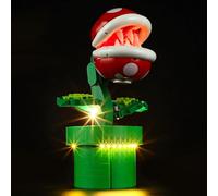 GEAMENT Jeu De Lumières Compatible avec Lego Super Mario Plante Piranha 71426 - Kit D'éclairage LED pour Piranha Plant (Modèle de Bloc Non Inclus)