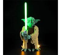 GEAMENT Jeu De Lumières Compatible avec Lego Yoda - Kit D'éclairage LED pour Star Wars 75255 (Modèle de Bloc Non Inclus)