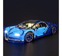 GEAMENT Jeu De Lumières pour Bugatti Chiron Modèle en Blocs De Construction - Kit D'éclairage LED Compatible avec Lego 42083 Technic (Modèle de Bloc Non Inclus)