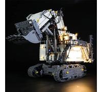 GEAMENT Jeu De Lumières pour La Pelleteuse Liebherr R 9800 (Excavator) - Kit D'éclairage LED Compatible avec Lego Technic 42100 (Modèle de Bloc Non Inclus)