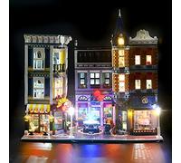GEAMENT Jeu De Lumières pour La Place de La Assemblee (Assembly Square) - Kit D'éclairage LED Compatible avec Lego Creator Expert 10255 (Modèle de Bloc Non Inclus)