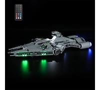 GEAMENT Jeu De Lumières (Télécommande) Compatible avec Lego Le croiseur léger impérial (Imperial Light Cruiser) - Kit D'éclairage LED pour Star Wars 75315 (Modèle de Bloc Non Inclus)