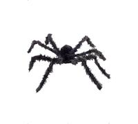Géant Araignée Noire Yeux Lumineux 102Cm Décoration Suspendue Pour Fête