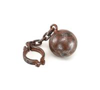 Géant Balle & Chaîne Adultes Accessoire Déguisement Prisonnier Accessoire