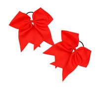 Géant Cheerleading Bows,Cheer Bows,Grand Cheer Hair Bow Band,2pcs Elastique Noeud Cheveux Fille,8 Pouces Jumbo Cheer Hair Bows,Cheering Bows,Bulk Big Hair Bows,Elastique Cheveux,Chouchou Cheveux Fille