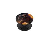 Géant cracheur de feu Le redoutable Dinosaure PopSockets PopGrip Adhésif