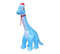 Géant Gonflable de Noël,Dinosaure Géant de 3,6 m pour Pelouse - Décorations Extérieures De Noël avec Chapeau du Père | pour Jardin Pelouse Terrasse Allée Porche Entrée École