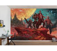 Géant MUR D'ART Gardiens De La Galaxie 400x250 Cm Papier Peint Marvel
