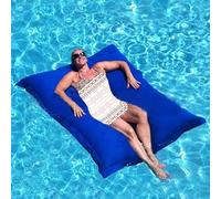 Géant Pouf Extérieur Piscine Canapé Flottant Fauteuil Haricots Salon - 140cm x 180cm, Bleu Royal