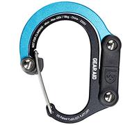 Gear Aid HEROCLIP Mousqueton et Crochet (Mini) pour Voyage, Bagages, et Petits Sacs, Noir et Bleu