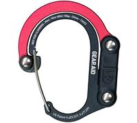 GEAR AID HEROCLIP Mousqueton et Crochet (Mini) pour Voyage, Bagages, et Petits Sacs, Noir et Rouge