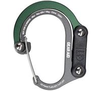 GEAR AID HEROCLIP Mousqueton et Crochet (Mini) pour Voyage, Bagages, et Petits Sacs, Vert Forêt