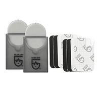 GEAR AID Tenacious Tape Lot de 2 mini patchs pour réparer vestes, tentes et équipements de pluie, noir et transparent, 3,8 x 6,3 cm