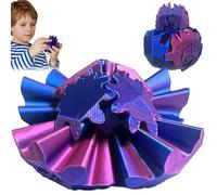 Gear Ball - Boule de Vitesse 3D, Anti Stress Spin Cube, Steampunk Whirling Wonder Fidget, Jouet Sensoriel pour Soulager le Stress Adulte Enfants (Radium Violet)