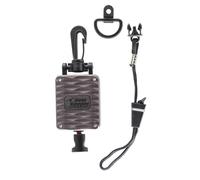 Gear Keeper Support de microphone CB rétractable RT4-4112, Comprend un support à clip robuste, une lanière de micro réglable et un kit de montage, Fabriqué aux États-Unis, Gris