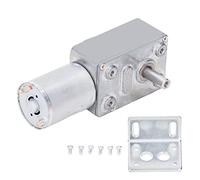 Gear Motor Reduction Adjustable Speed 12V 2W Large Torsion Self Locking Reversible CW CCW Rotation for Industrial Machinery Automation Equipment (0-5RPM Per Minute)