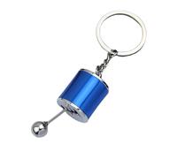 Gear Shift Fidget Porte-clés - 10 cm de zinc 1 Set 6 Vitesses Miniature Pièce Auto Pommeau de Levier de Vitesse | Parfait pour les amateurs de voitures, mécaniciens, bricoleurs, cadeaux