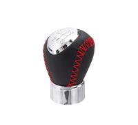 Gear Shift Head Pommeau de levier de vitesse MT, Pour 3 BK 5 CR 6 GG GY MPV PREMACY CP 323/323F BJ 626 GF GW XEDOS 6 RX-8(Red Stitch 6-Speed)