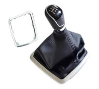 Gear Shift Knob Manual Transmission Lever Boot Cover MK2 MK3 MK4 MK7 | for ford for focus, for ford for mondeo, for ford Fiesta, for ford for galaxy, 5 Speed, 6 Speed(BLACK-5 SPEED)