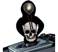 Gear Shift Sweat à capuche Halloween - Nouveau squelette imprimé et humoristique - Intérieur de voiture - Protecteur décoratif thématique - Bouton d'équipement de voiture unique - Décoration