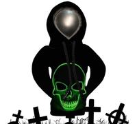 Gear Shift Sweat à capuche squelette, Auto Gear Shift Hoodie Halloween - Gadgets pour housses de levier de vitesse - Impression Squelette Gear Shift Sweat à capuche Décoration intérieure pour