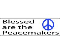 Gear Tatz - Blessed are The Peacemakers - Aimant de voiture - 7,6 x 25,4 cm - Fabriqué aux États-Unis - Autocollant magnétique pour voiture