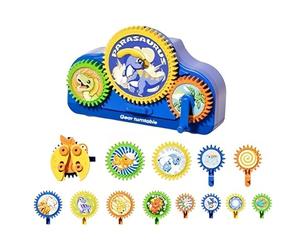 Gear Toys - Kit éducatif Manuel électrique Professionnel de qualité, kit de Blocs d'engrenages électriques | Garçons Filles Amig