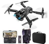 Gear2Play Pro Eagle Drone avec caméra WiFi FPV, double caméras, 360° Flips, mode sans tête, détection d'obstacles, éclairage LED, contrôleur 2,4 GHz, étui de rangement