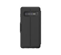 Gear4 Oxford Étui Folio avec Protection avancée Contre Les Chocs [protégé par D3O], Fonction Support, emplacements pour Cartes, Design Fin et résistant pour Samsung Galaxy S10 Plus - Noir (34870)