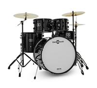 Gear4music BDK-22 Kit de batterie de rock expansé Noir