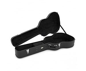 gear4music Etui Guitare Acoustique Rigide pour Dreadnought 41" - Housse Guitare Folk Rembourrée Verrouillable Noir